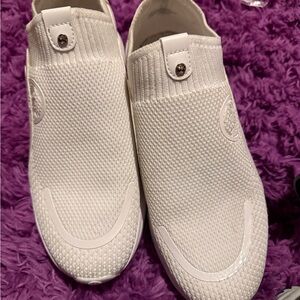 Michael Kors Ivory Sami stretch knit trainer
